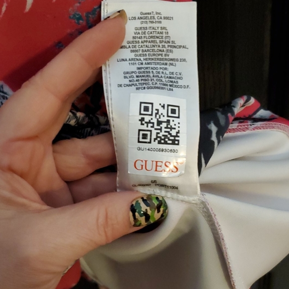 Guess Pink Asian Tiger Print Dress - Picture 7 of 7